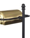 Tischlampe Metall schwarz / gold 52 cm halbrund MARAVAL_851473