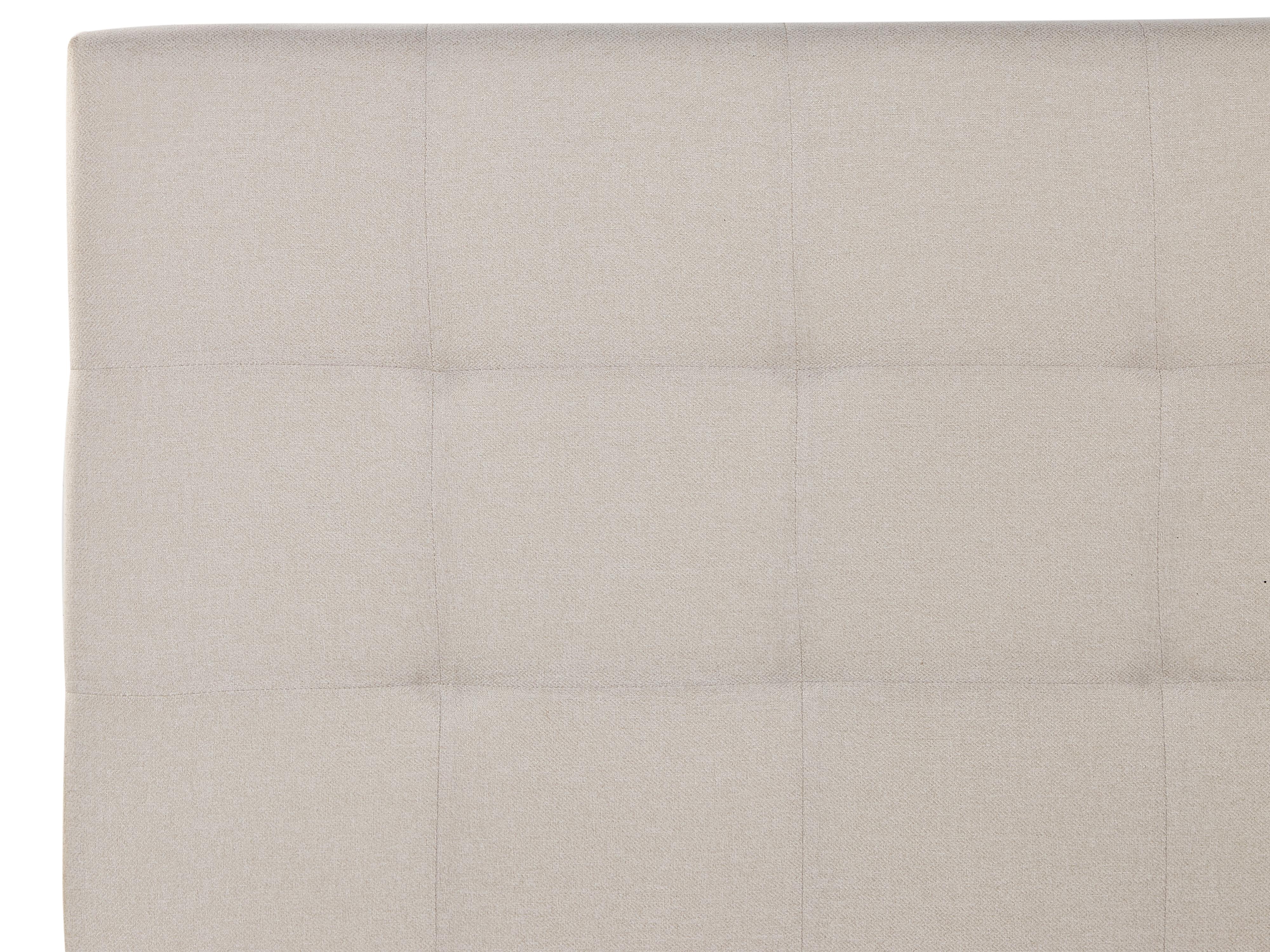 Bett mit Stauraum LORIENT Stoff Beige 160 x 200 cm_901807