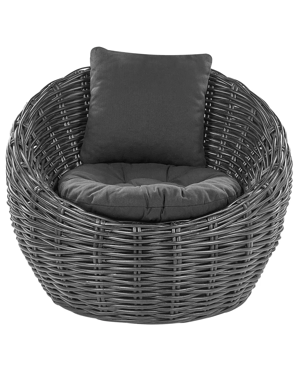 Sedia da giardino LERICI Rattan Nero_863343