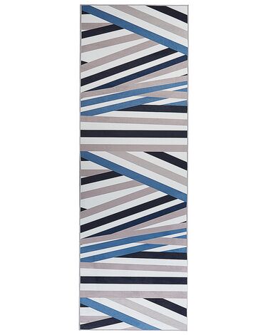 Vloerkleed polyester meerkleurig 80 x 240 cm ARTHUR