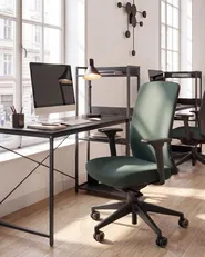 Sedia da ufficio KAMILON Tessuto Verde scuro_1084820
