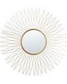 Metal Sunburst Wall Mirror ø 70 cm Gold SAUMUR_904360