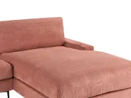 Corner Sofa 3 Seater MALOY Fabric Light Red Left Hand_947506