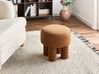 Footstool CANBY Boucle Orange