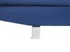 5-Sitzer Ecksofa Samtstoff marineblau linksseitig NORREA_784865