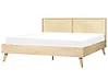 Bed Rattan MONPAZIER 180 x 200 cm (EU Super King) Light Brown
