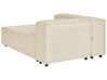 3-Sitzer Ecksofa Leinen beige rechtsseitig APRICA_856829