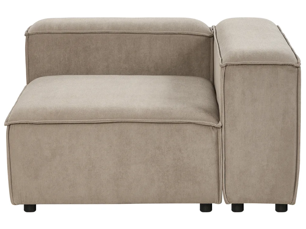 Corner Seat ARDAL Corduroy Light Brown Left Hand_940615