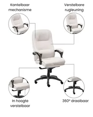 Directeursstoel MAGNUS Linnen Lichtbeige_1063031
