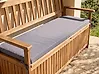 Bench Seat Pad Cushion SOVANA 148 x 45 cm Grey