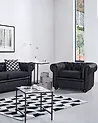 Armchair CHESTERFIELD Leather Black