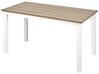 Table basse de jardin 96 x 52 cm en bois clair et blanc MESSINA_932911