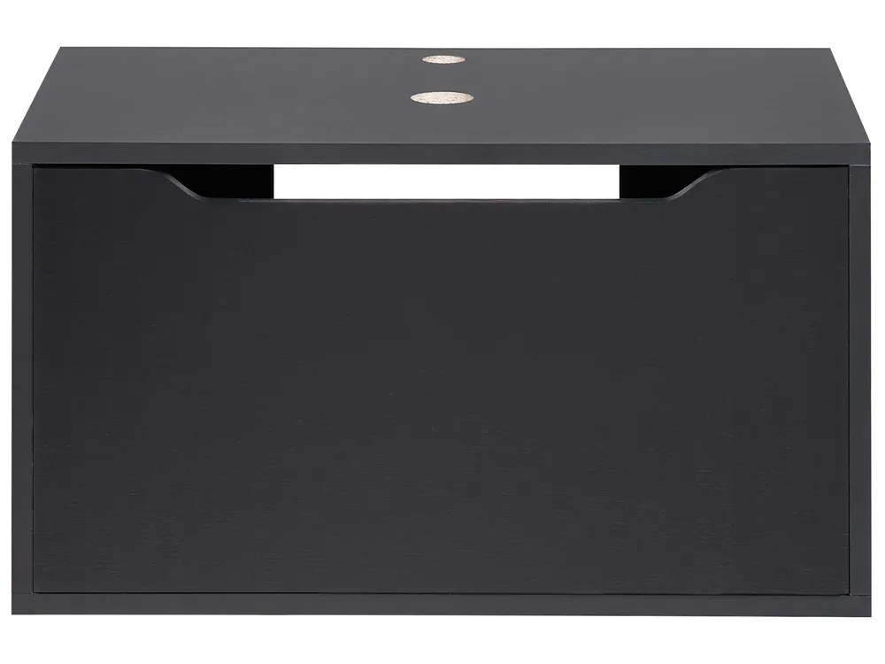 Wall Mounted Vanity Unit PETROLINA 60 cm Black_978118