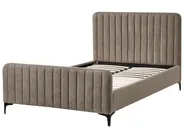 Bed Boucle LUNAN 120 x 200 cm (EU Small Double) Taupe_1025554