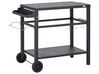 Metal Garden Serving Trolley Black STALETTI_931760