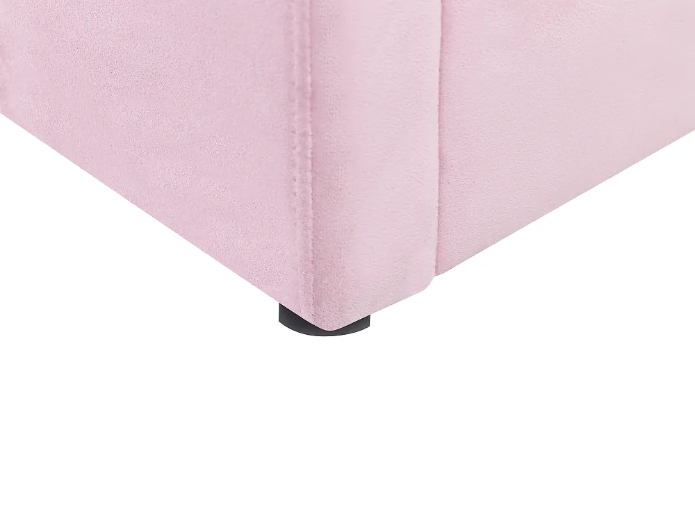 Kinder-Einhornbett 140x200 Cm Mit Ausziehbarer Liegefläche & Schubladen – PU-Material, Rosa, Inkl. Lattenrost