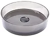 Lavabo sobre encimera TOLOSA ⌀ 36 cm Solid Surface Negro