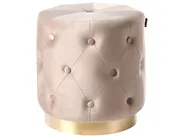 Bézs bársonypuff ⌀ 40 cm CARROLLTON_995939