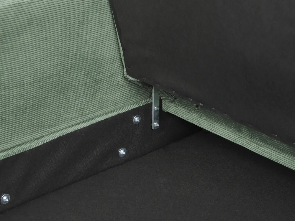 Sofa Bed 3 Seater VEHKOO Fabric Dark Green_914642