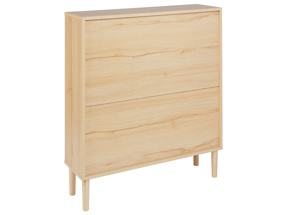 Shoe Storage Cabinet NORRIS Light Brown_916339