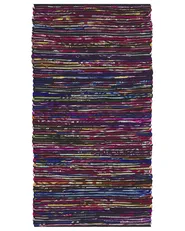 Tappeto BARTIN Nero 80 x 150 cm_849404