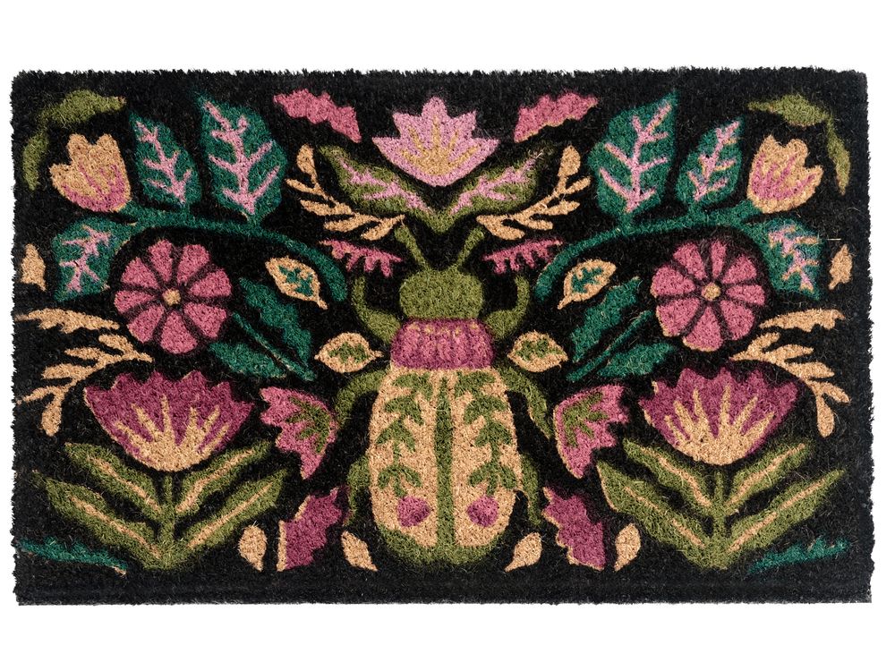 Deurmat SELAWIK meerkleurig 45 x 75 cm Bloem kokos