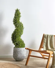 Sztuczna roślina CYPRESS SPIRAL TREE 126 cm Zielony_901124