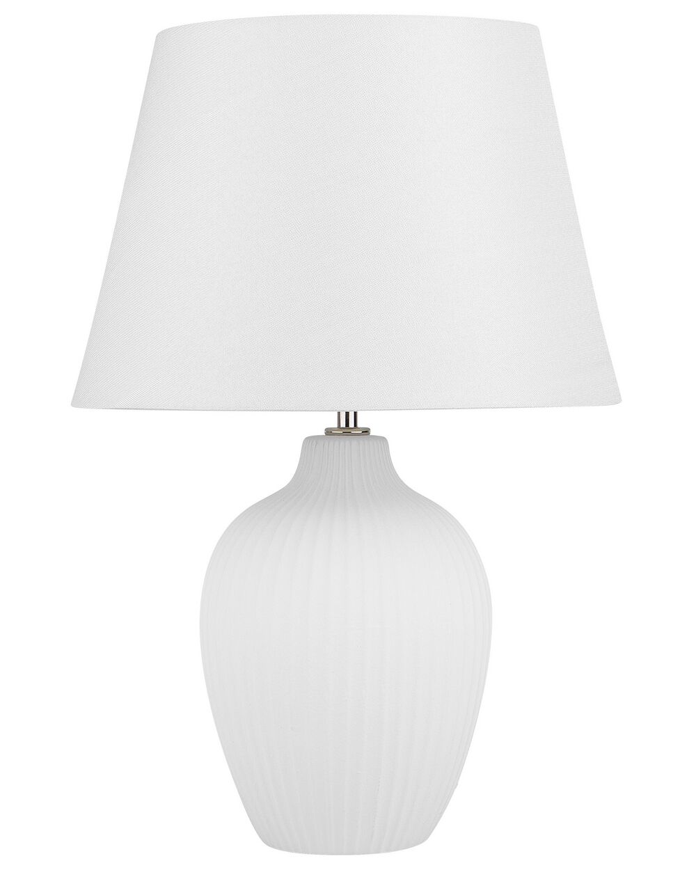 Tischlampe FERGUS Keramik Weiß