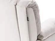 Manual Recliner Corner Sofa 5 Seater ROKKE with USB Port Fabric Off-White Left Hand_959393