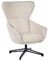 Swivel Armchair DALEN Fabric Light Beige