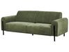 Conjunto de sofás 4 lugares em bombazine verde ASKIM_918496