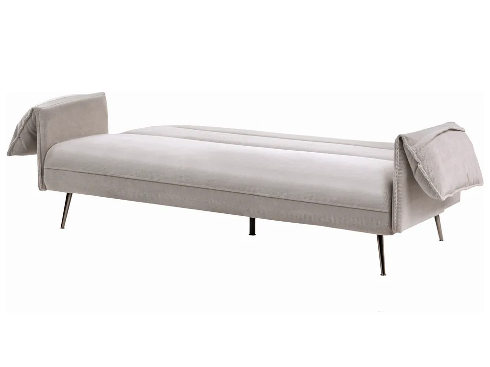 Sofa Bed 3 Seater VAYLA Fabric Grey_1056761