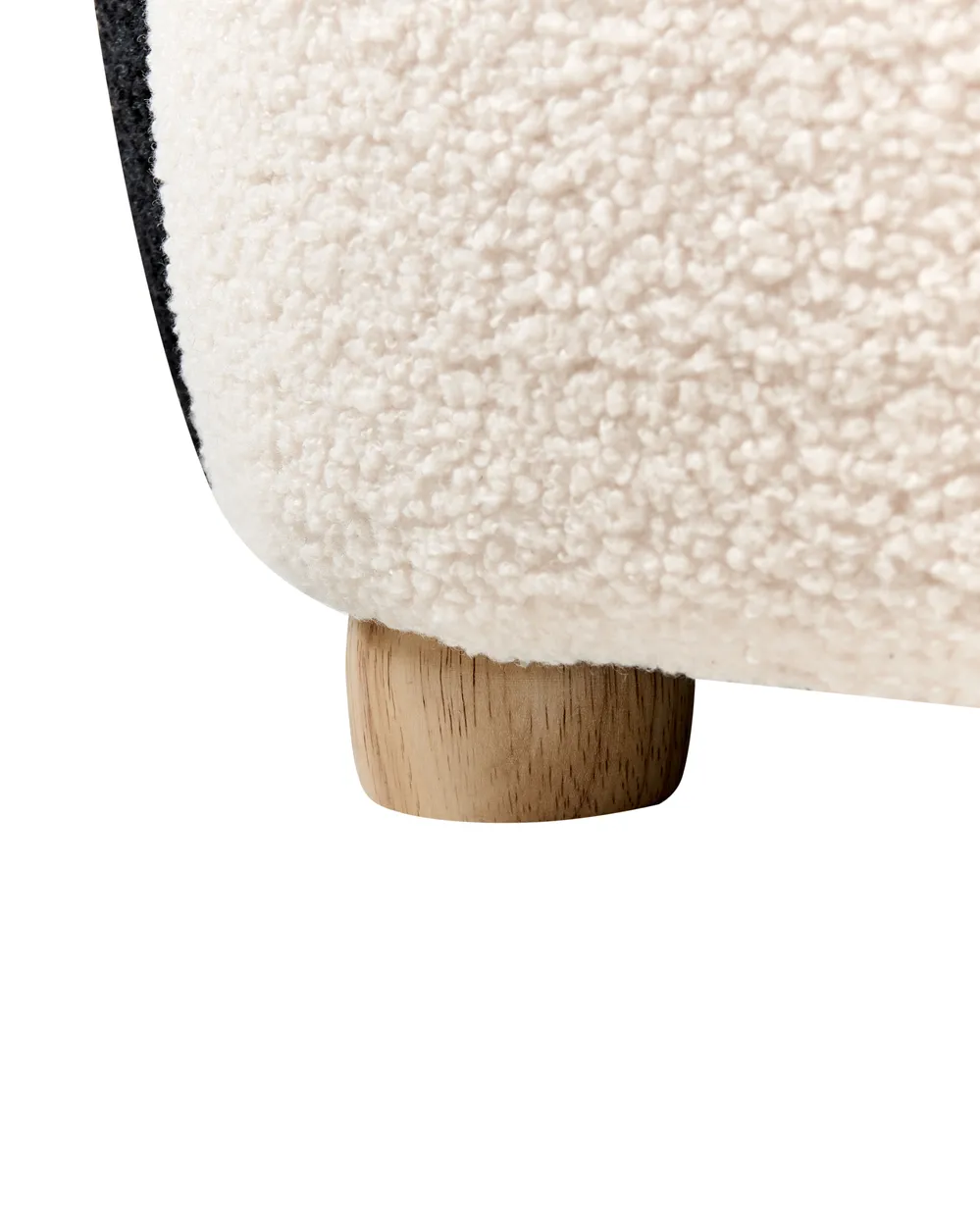Poltrona per Bambini Pinguino FYN Bouclé Nero_975740