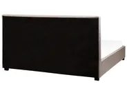 Bed with Storage Drawers LA ROCHELLE Fabric Light Grey 180 x 200 cm (EU Super King)_744840