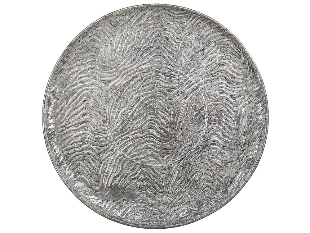 Dekotablett KITNOS Metall Silber