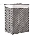 Panier à linge Avec couvercle MUCUBAJI Tissu Gris 83 L