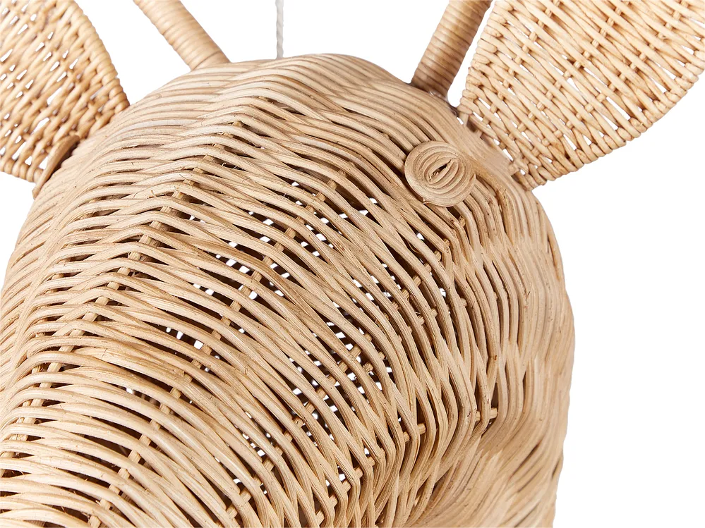 Dekoracja ścienna Żyrafa BANANEC Rattan 83 cm Naturalny_894147