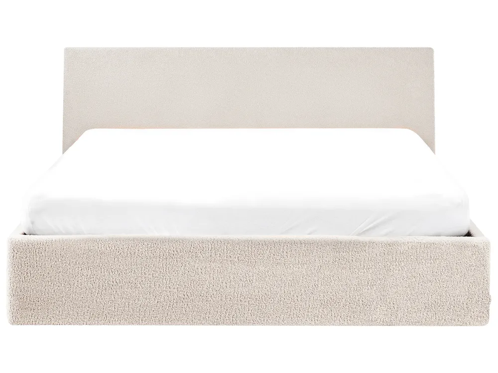 Ottoman Bed ORBEY Boucle Off-White 160 x 200 cm (EU King Size)_981727