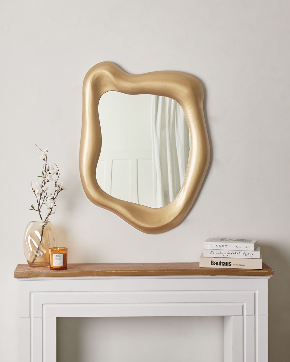 Wandspiegel SANTEC 59 cm 77 cm Gold