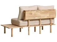 Sofa 2 Seater SALO with Tables Boucle Beige_932585