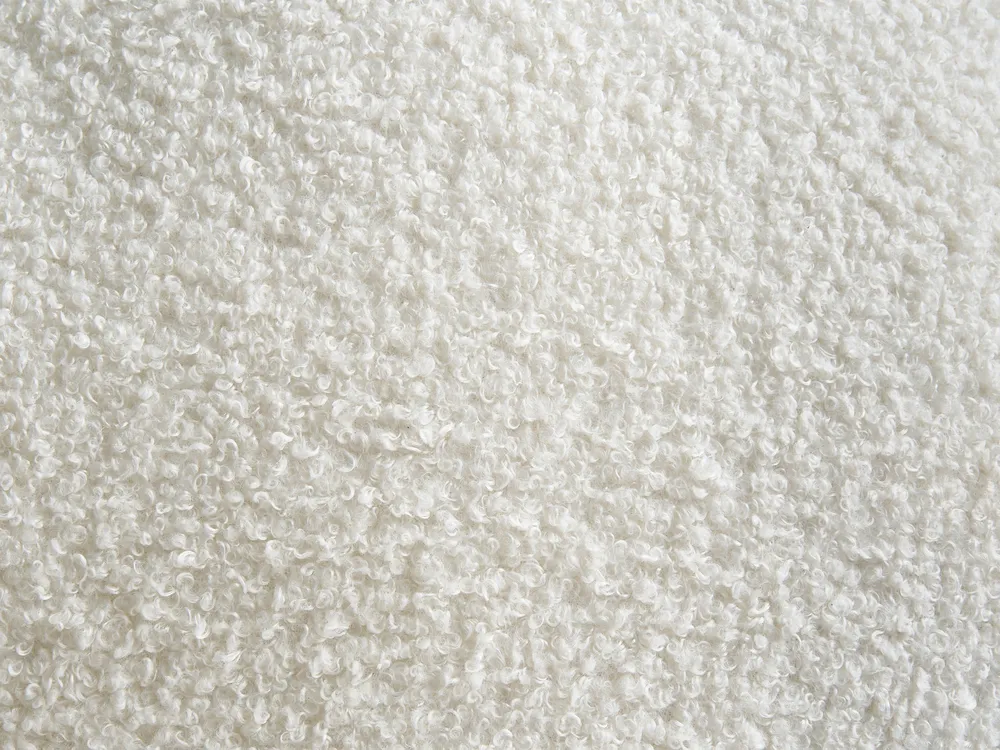 Bett mit Lattenrost Bouclé SOULISSE 140 x 200 cm Cremeweiß_1129895
