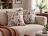 Set of 2 Decorative Cushions MONTBRETIA 45 x 45 cm Velvet Multicolour Plant Pattern