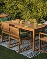 6 Seater Acacia Wood Garden Dining Set SASSARI_931853