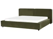 Waterbed Boucle LINARDS 180 x 200 cm (EU Super King) Dark Green_980547