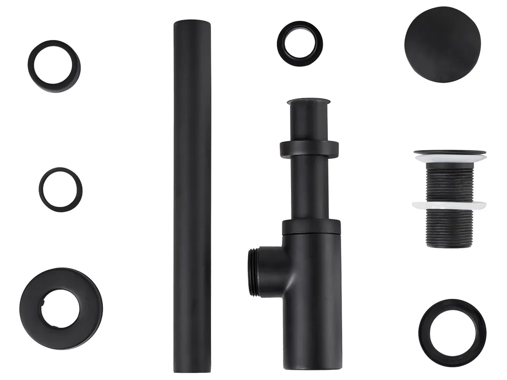 Sifone per lavabo con scarico Click Clack MAFREDI Ottone Nero_978143