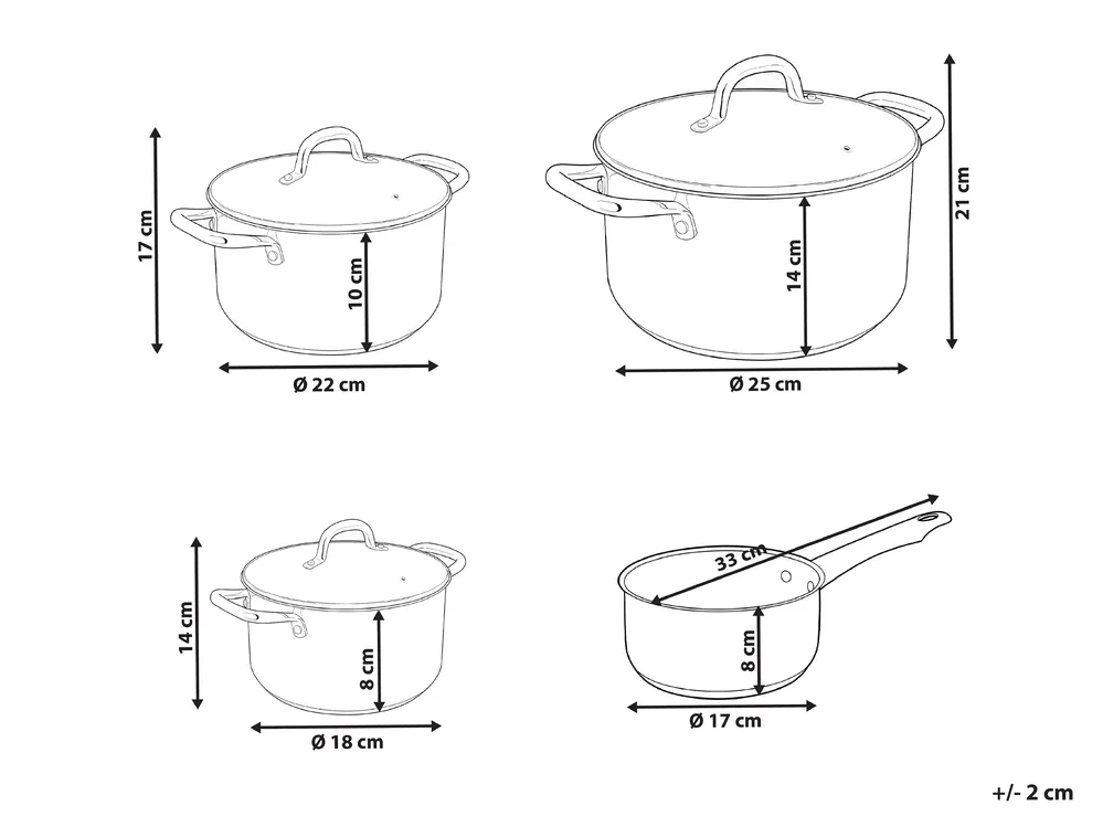 7 Piece Pot Set PRIMECOOK Stainless Steel Silver_1043301