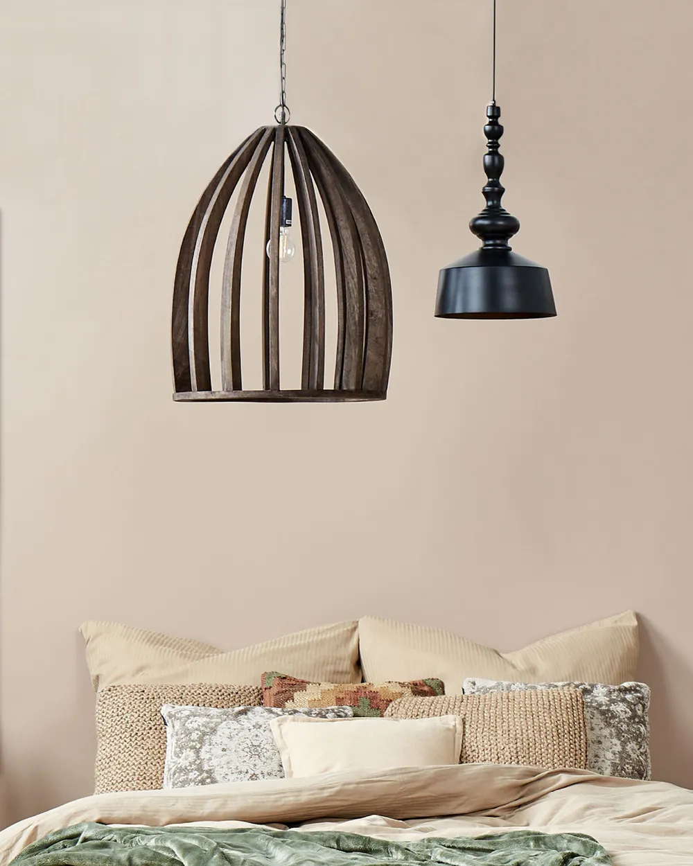 Pendant Lamp MANAIR Mango Wood Dark Brown_879241