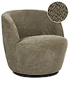 Swivel Armchair KUOLPA Chenille Dark Green