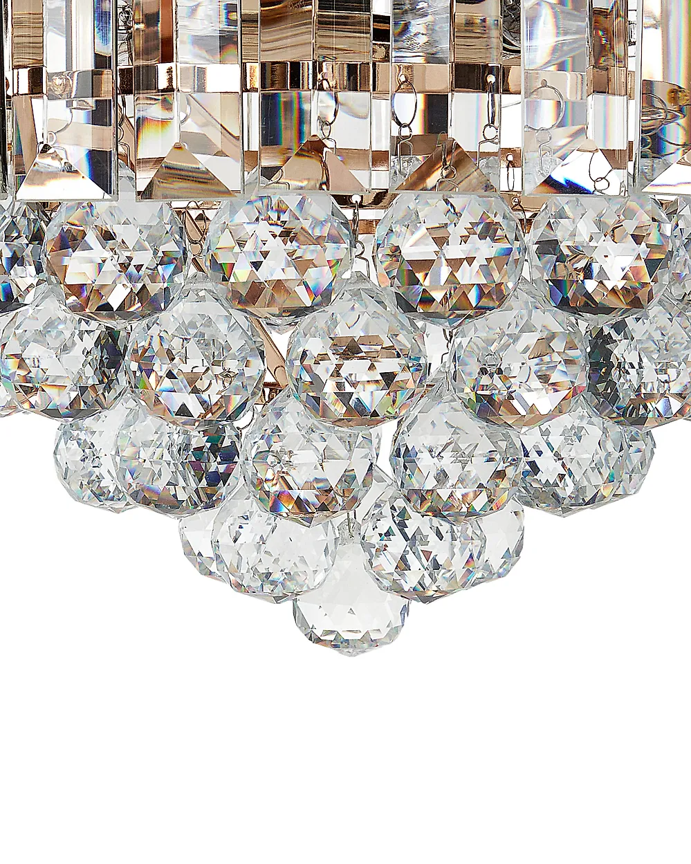 5 Cristaux Pour Lustre - Diamètre 40mm, Hauteur 45mm, Cristal 30% Pbo, Effet Arc-en-ciel