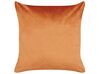 Lot de 2 coussins en velours à motif géométrique orange 45 x 45 cm SERGIPE _837759